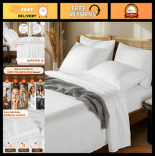 1000 Thread Count Egyptian Cotton King Sheet Set, 6 Pieces, Deep Pocket, Soft 