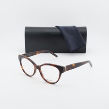 Saint Laurent SLM34 005 Havana 53mm Eyeglasses New Authentic