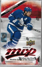 2020-21 Upper Deck MVP NHL Hockey Sealed Hobby Box 8 cards per pack, 20 packs