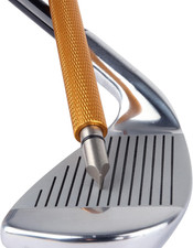 Golf Club Groove Sharpener Regrooving Tool Cleaner for Wedges Irons U V Grooves