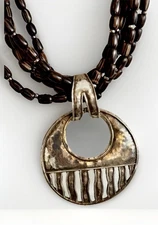 SILPADA Sterling Silver CASCADING WAVE Pendant S1515 PALMWOOD 18” Necklace N1349