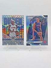 2022 JALEN DUREN Panini Prizm Lot Mosaic Introductions  RC + 2024 Silver Pistons