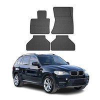 Omac Gummi FußMatten FüR Bmw X5 2006-2013 Automatten Gummi Schwarz 4Tlg