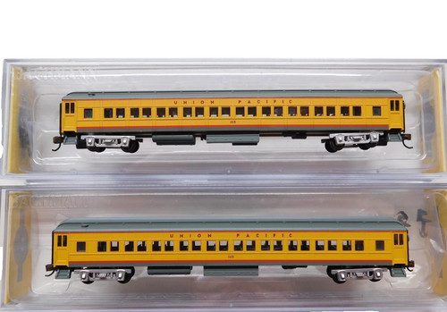 N Bachmann 13755 72' Union Pacific Hvywt Iluminado 2-Coach con Knuc CPLRS + Ruedas MTL | Zustand: New