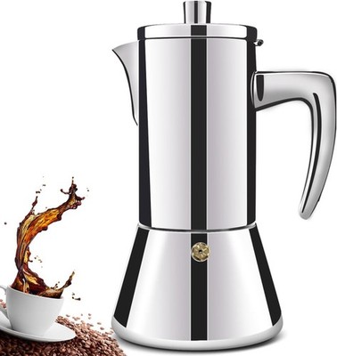 12 Cup Thiened 304 Stainl Steel Moka Pot Stop Espro Maker