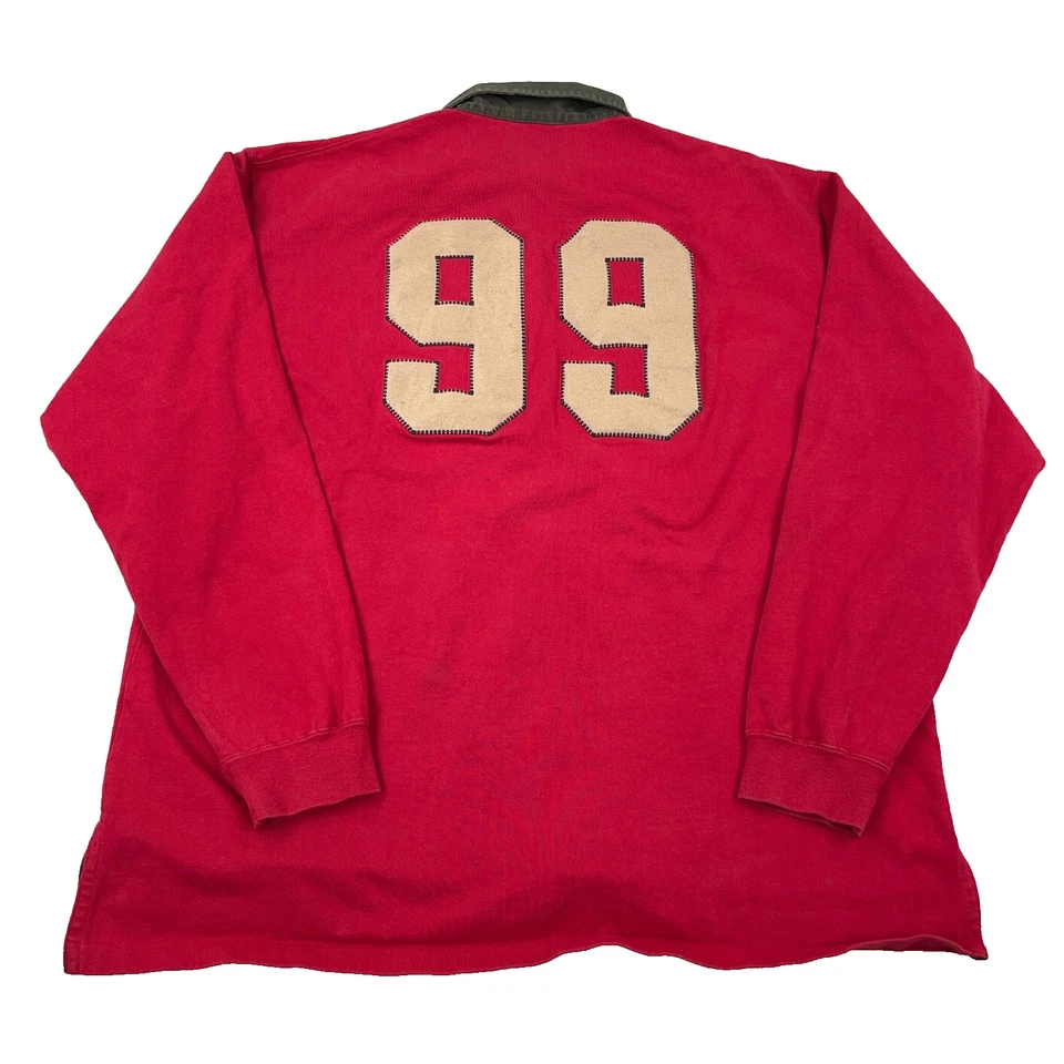 Camisa de Rugby Phat Farm De Colección Hombres XXL 2XL Roja Marrón Hip Hop Street Wear Suelta 99 Foto 2 de 4