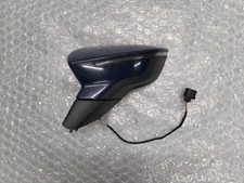 SEAT LEON MK3 2013 - 2020 N/S Passenger Electric Door Wing Mirror Blue L511