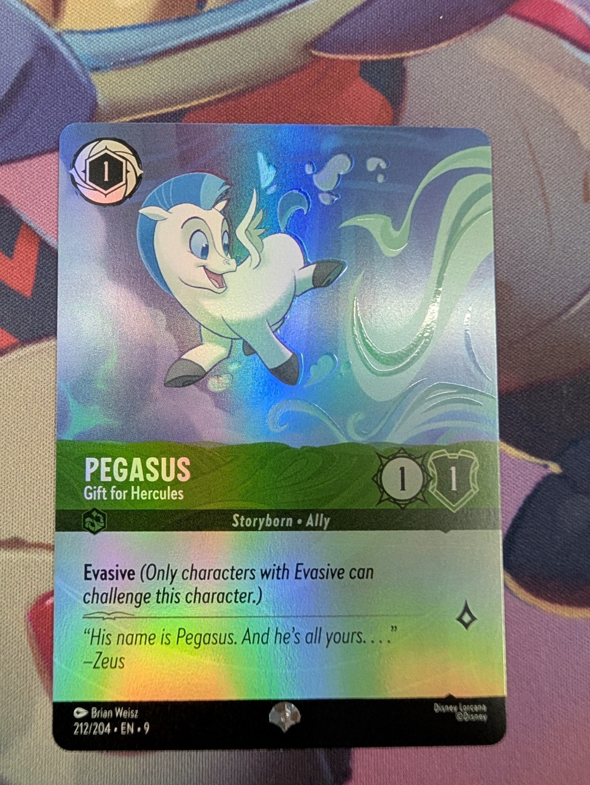 Pegasus Gift for Hercules Epic 212/204 Lorcana Fabled NM 🪽
