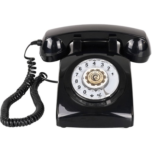 Retro Rotary Phone – 1960s Style Vintage Landline Phone for Home Office Desk ...