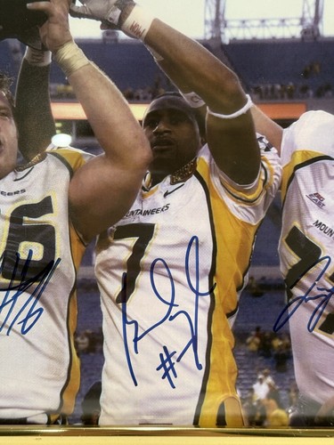 WVU Mountaineers Autographed Photo Dan Mozes Myles Henry Lindsey - Picture 4 of 5
