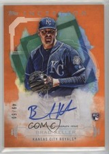 2019 Inception Rookies and Emerging Stars Orange 49/50 Brad Keller Auto 00ht
