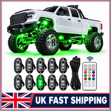 Remote Control Footwell Lights Rechargeable RGB LED StrobeLight Wireless 8 Color