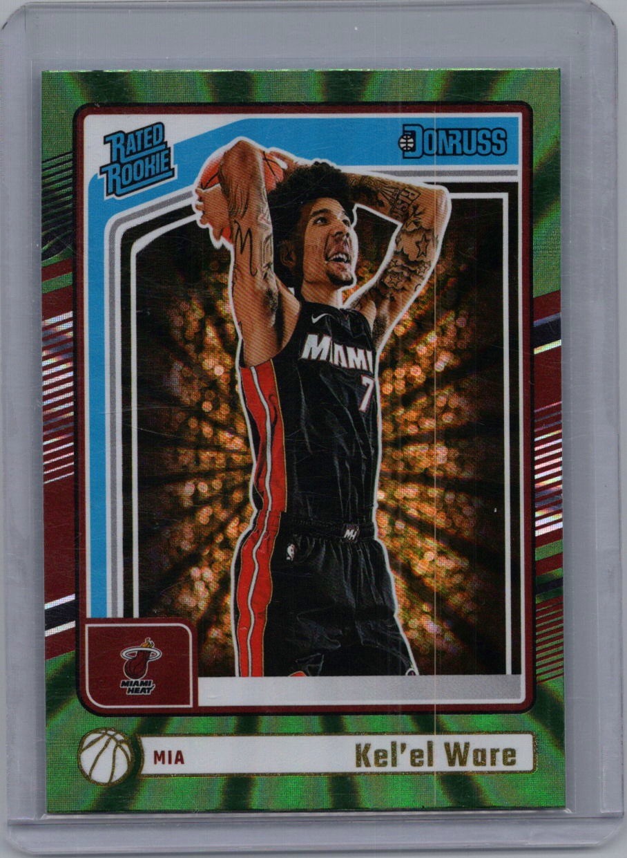2024-25 Donruss #221 Kel'el Ware Holo Green Laser