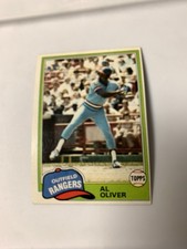 1981 Topps Texas Rangers Al Oliver 