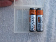 2 Camelion 2700 Nickel Metal High Energy Rechargable Batteries AA