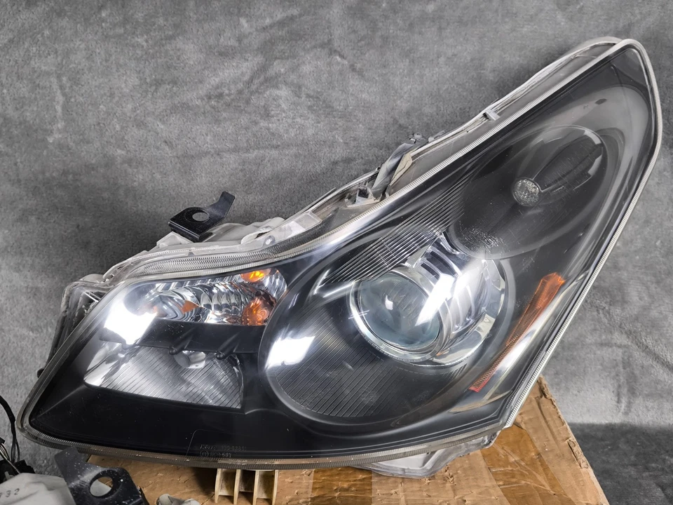 JDM NISSAN SKYLINE V36 INFINITI G35 KOUKI 黑色 HID SEDAN HEADLIGHT 2006-14 原始设备制造商 — 第 4/4 张图片