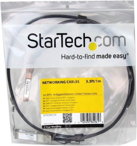 StarTech.com Cisco SFP-H10GB-CU1M Compatible 1m 10G SFP+ to SFP+ Direct Attach C - 第 5/8 張圖片