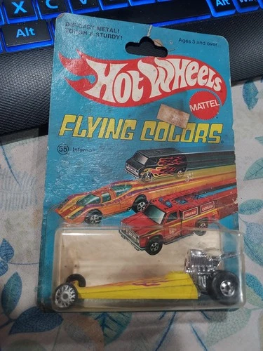 Hot Wheels Vintage Flying Colors Inferno Yellow