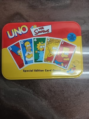 VTG The Simpsons 2002 Uno Card Game Special Edition