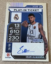 25/26 Contenders Euroleague Izan Almansa Autograph Play-In 26/99 Real Madrid