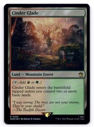 Cinder Glade #262 Foil Rare MTG Universes Beyond: Doctor Who