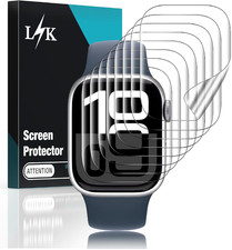L K L K 8 Pack for Apple Watch Series 11/10 Screen Protector 46mm- Self-Healing