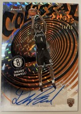 2025-26 Topps Finest Drake Powell Colossal Shots Orange Geometric Auto RC 14/15