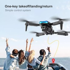 4K HD Camera Drone WiFi FPV RC Foldable Dual Camera with 4 Batteries 18