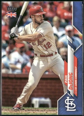 2020 Topps UK United Kingdom #6 Paul DeJong Blue /75 Cardinals