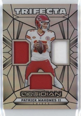 2024 Panini Obsidian Trifecta Swatches Silver /99 Patrick Mahomes II #TS-PMS 4f5