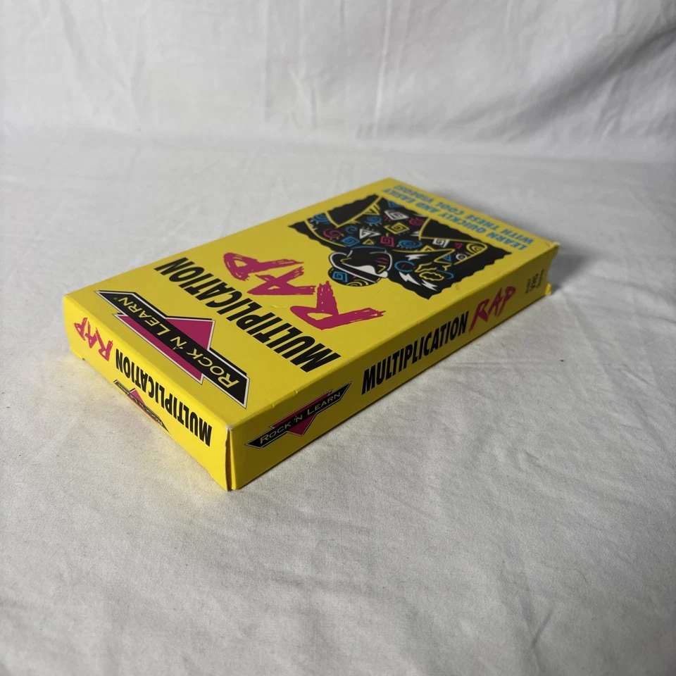 1999 Rock N Learn VHS Multiplication Rap  Educational Math Music Video Tape - Image 4 of 4