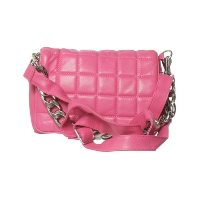 Umhängetasche, Damen, Pink, Einfarbig, 21, 5, 15 cm #EqT