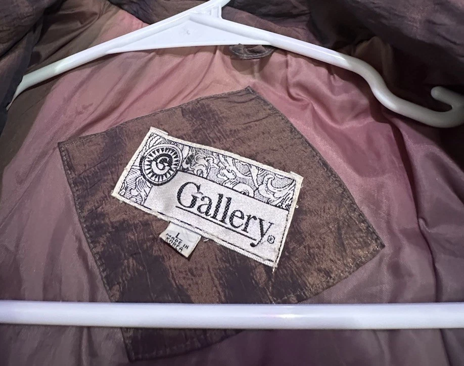 Chaqueta acolchada Gallery de colección años 90 L | Abrigo de esquí con estampado barroco ornamentado de gran tamaño Foto 2 de 4