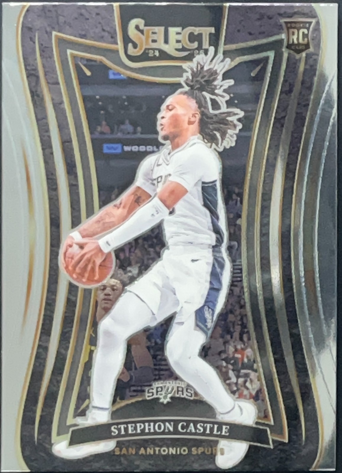 2024-25 Panini Select Stephon Castle Mezzanine Level #388 Spurs RC Rookie