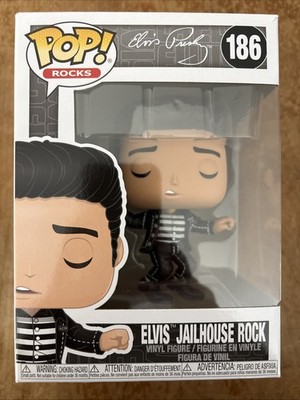 Funko Pop! Elvis Presley Jailhouse Rock Toy Figure #186 -- Damaged Box