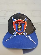 Vintage 90s Marvel Comics Mutant U Wolverines Embroidered Snapback Hat OSFA