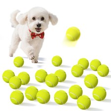 20 Pack 2-inch Small Tennis Balls, Dog, Pet, Exercise, Fetch, Interactive, Toy