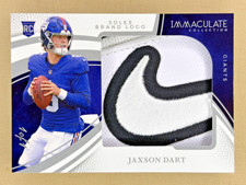 2025 Immaculate Jaxson Dart SOLES LOGO 1/1 NIKE SWOOSH NY Giants - One of One!!