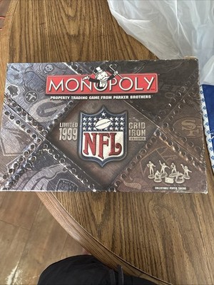 MONOPOLY NFL LIMITED EDITION 1999 GRID IRON BOARD GAME 