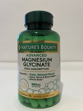 Nature Bounty Advance Magnesium Glycinate High Absorption 90 Capsules 