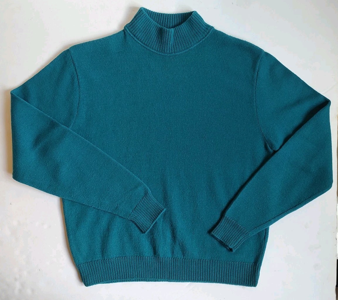 Pendleton Mock Neck Sweater Pullover Virgin Wool … - image 1