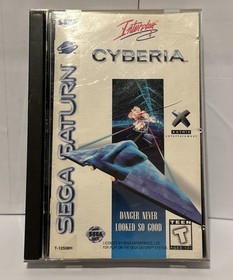 Cyberia Sega Saturn OEM Complete w/ Manual Clean Tested Works 👀 Read
