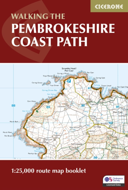 Pembrokeshire Coast Path Map Booklet 1:25,000 OS Route Mapping (Paperback Book)