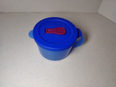 NEW Tupperware Microwave Crystalwave PLUS Soup Mug 2-Cup / 500ml Dark Blue FS