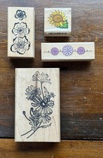 Mixed Flower Mounted Rubber Stamps Hampton Art, Stampcraft, and More