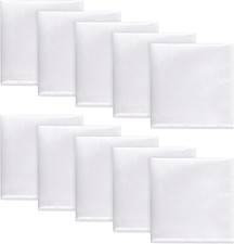 10-Pack Men's Pocket Squares for Suits, Groomsmen, and Weddings