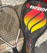 Ektelon Racquetball Power Ring Titanium Racquet 1300 Long Body with case.