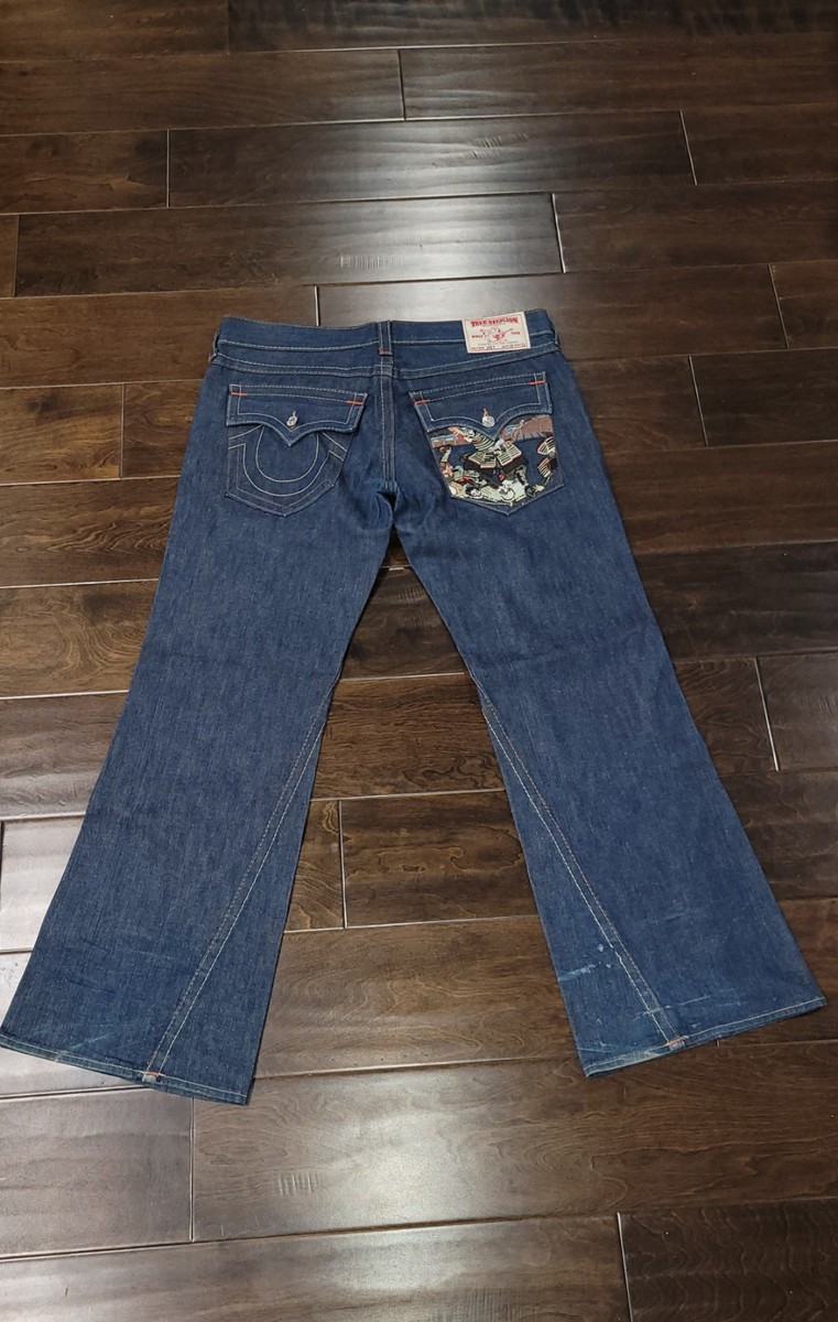 新品未使用 TRUE RELIGION JOEY TRUE RELIGION Jeans 25 Rainbow Pocket USA Joey Super T
