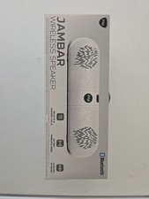 Bluetooth Wireless Speaker White 30 ft Area Music Rec/ Answer Calls Jambar Ihip