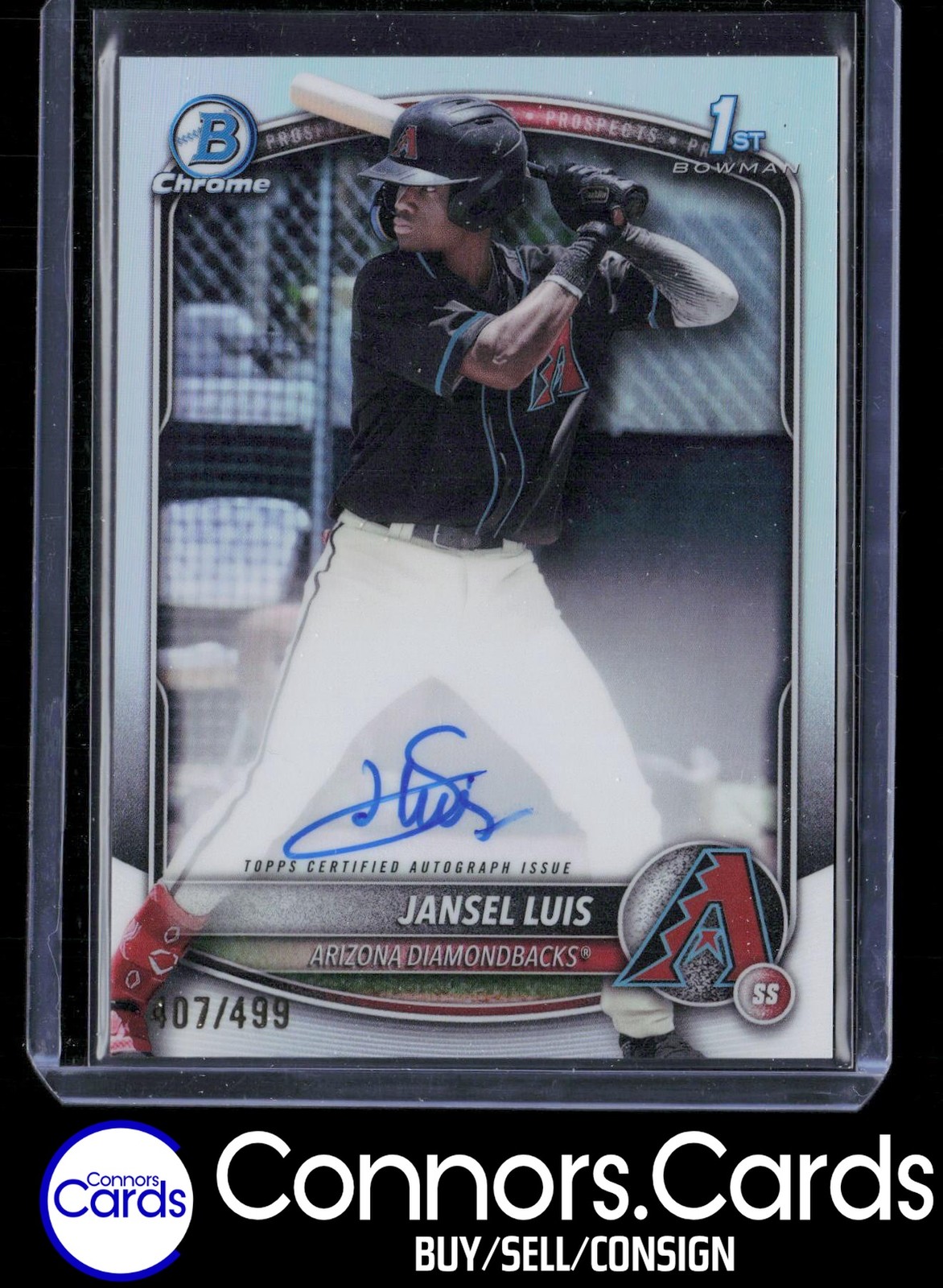 Jansel Luis 2025 Bowman #CPA-JLU Chrome Prospect Auto Refractor /499 /499